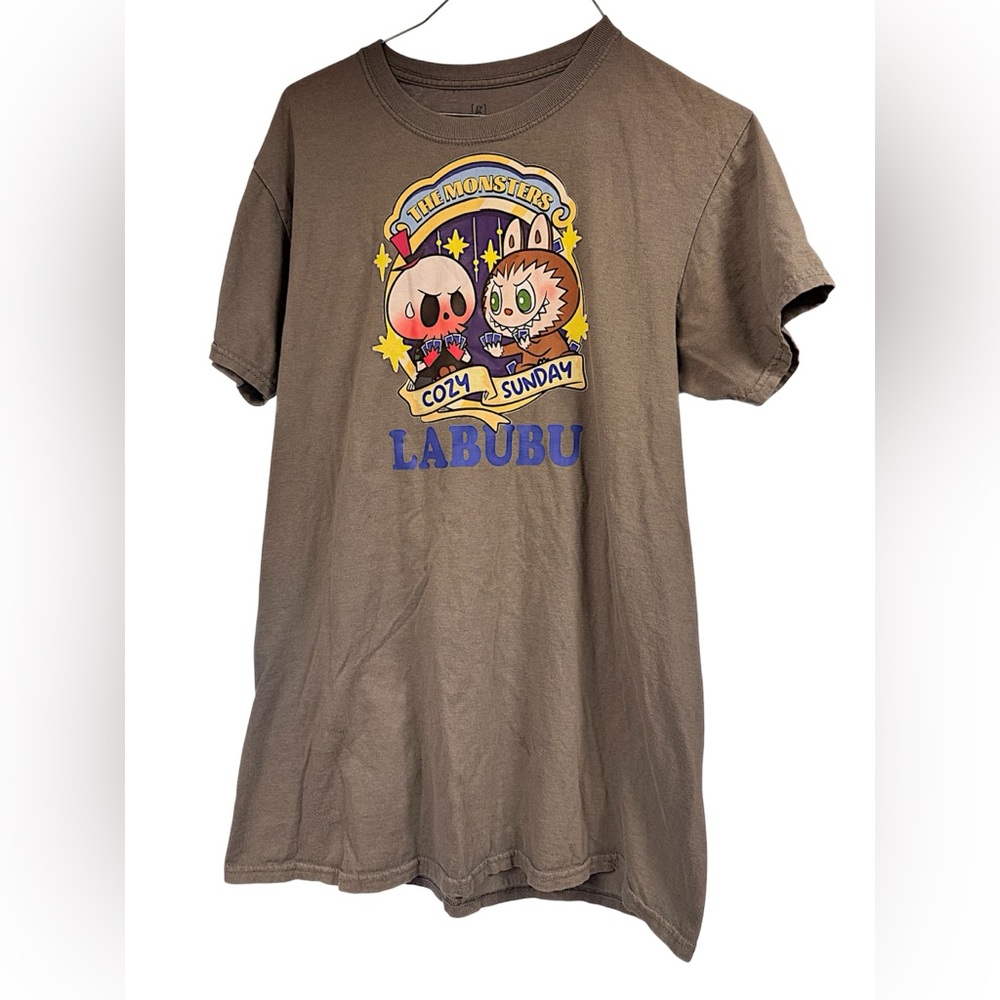 Unisex Gray labubu handcrafted - Labubu Design t shirt MEDIUM